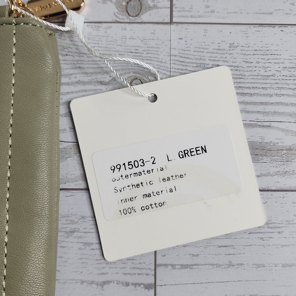 Crossbody Wristlet Bag Green NWT Amelie Galanti - Picture 13 of 16